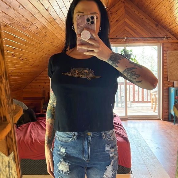 Harley Davidson 50th Sportster Thunder Creek baby doll t-shirt - Picture 3 of 7